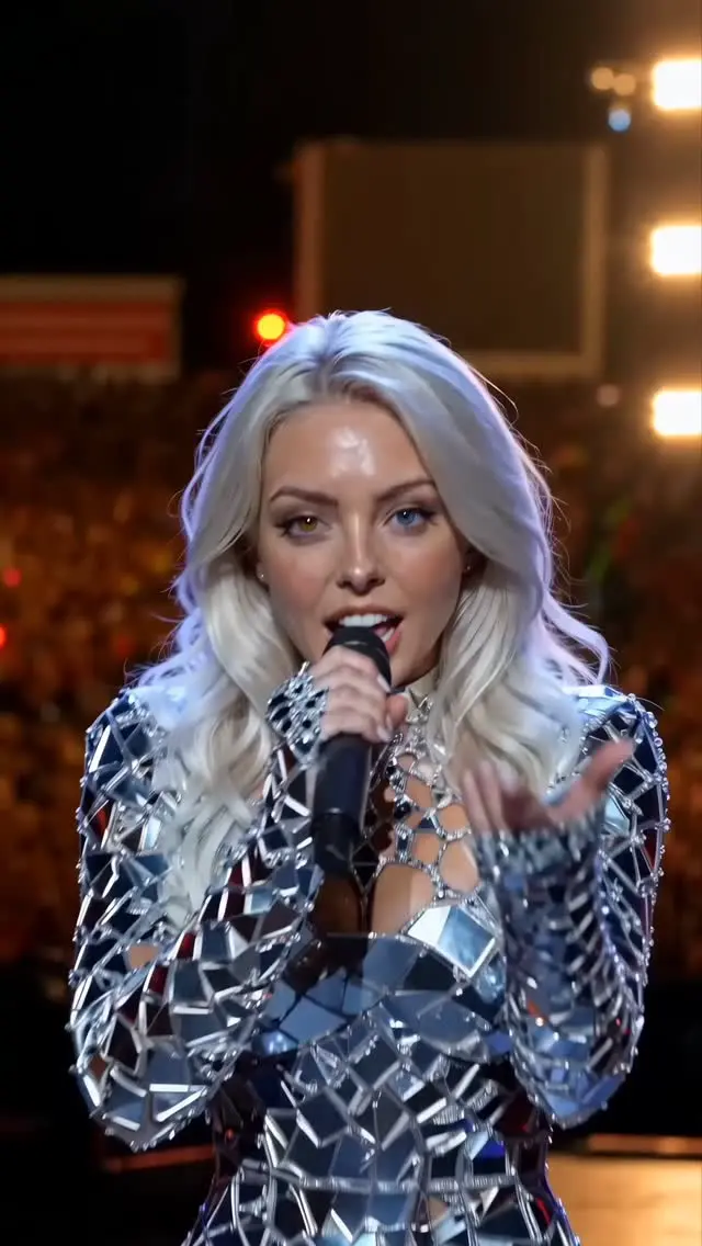 We just built a stadium, filled it with 100,000 screaming fans, and unleashed a Cyberpunk-Glam god onto the stage. No permits. No multi-million budget. Just AI.